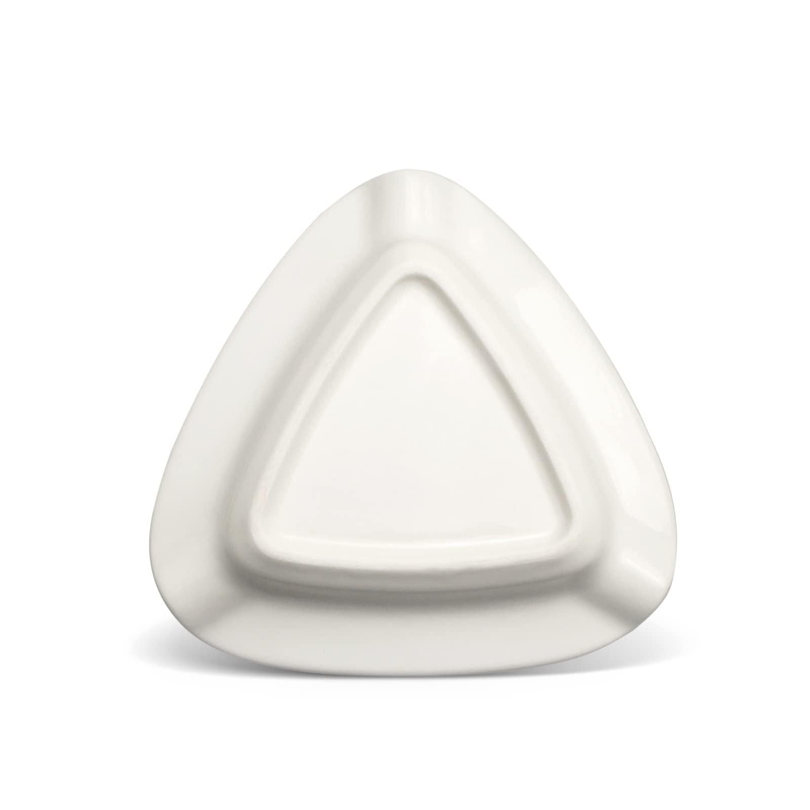 Cgaplus Cigar Ashtray Triangle Classic Ceramic Large Ashtray for Outdoor Home Office Outside Patio