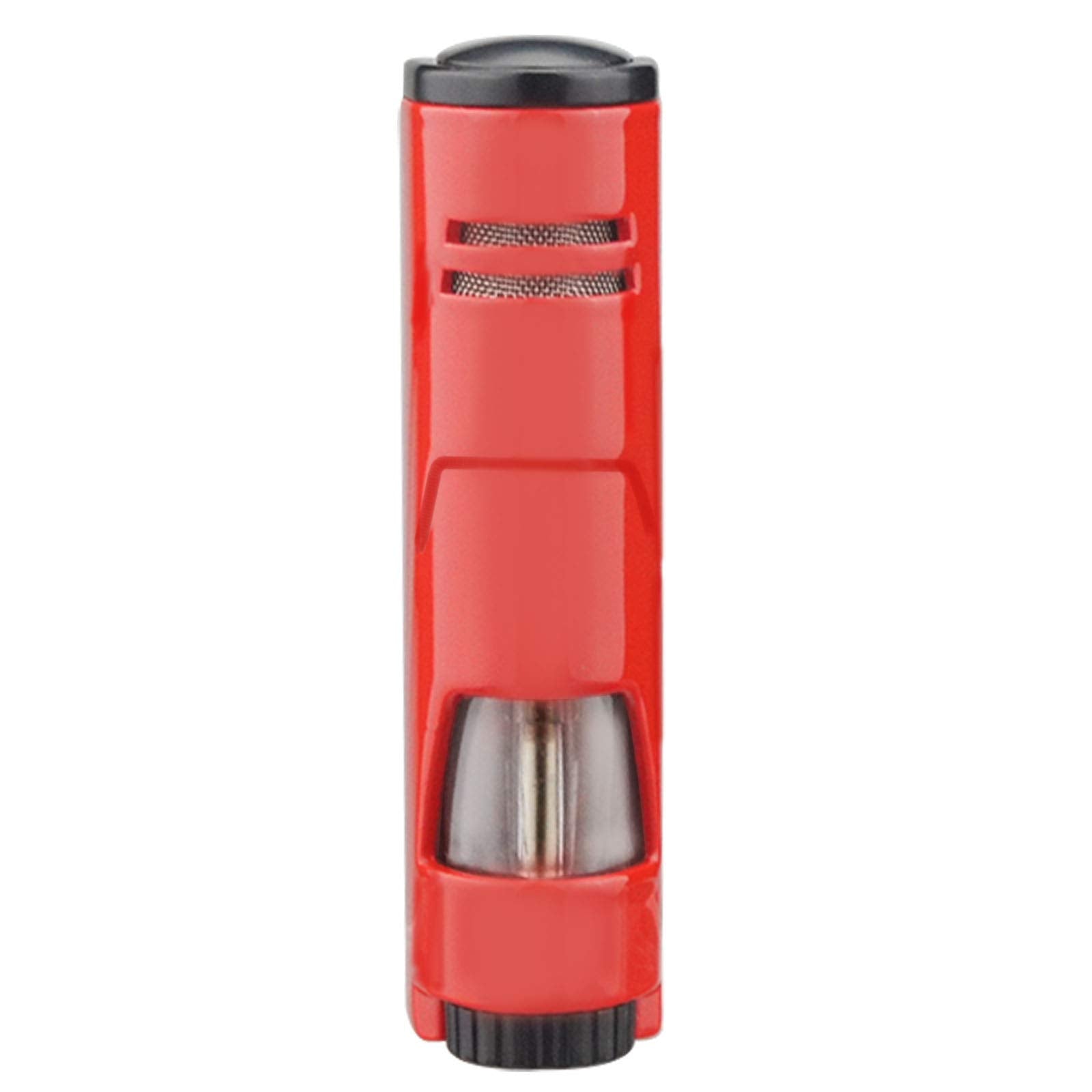 Torch Butane Lighters Fuel Refillable Lighter with Punch Cutter and Set Triple Jet Strong Flame Windproof