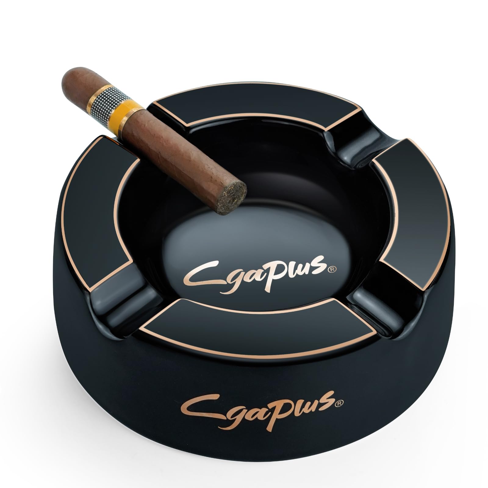 Cigar Ashtray Big Ashtrays for 8" Round Cigarettes Large Rest Cigars Ashtray for Patio