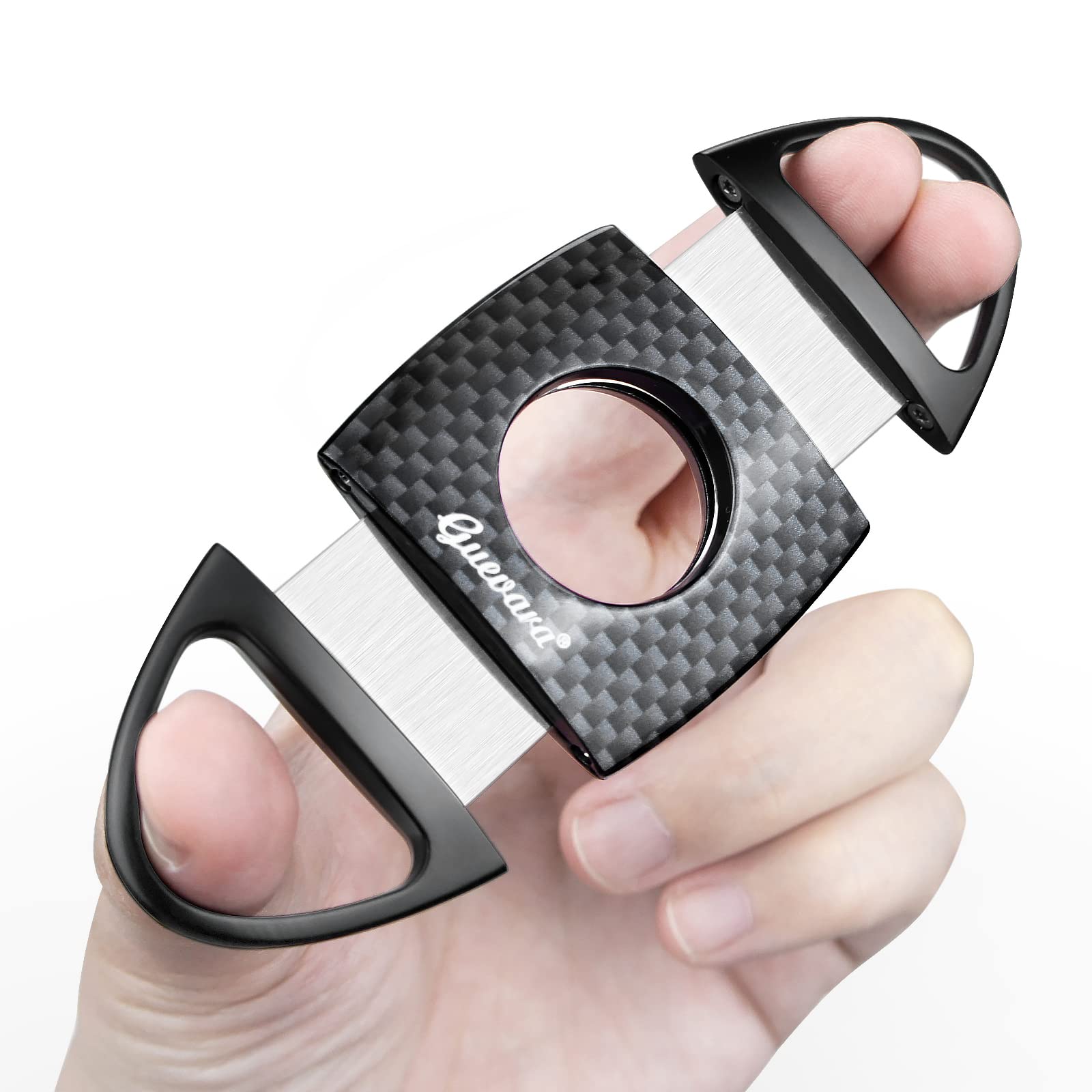 Cigar Lighter Set Butane Refillable Cigar Cutter Sharpening Blade Engraved Guillotine Set