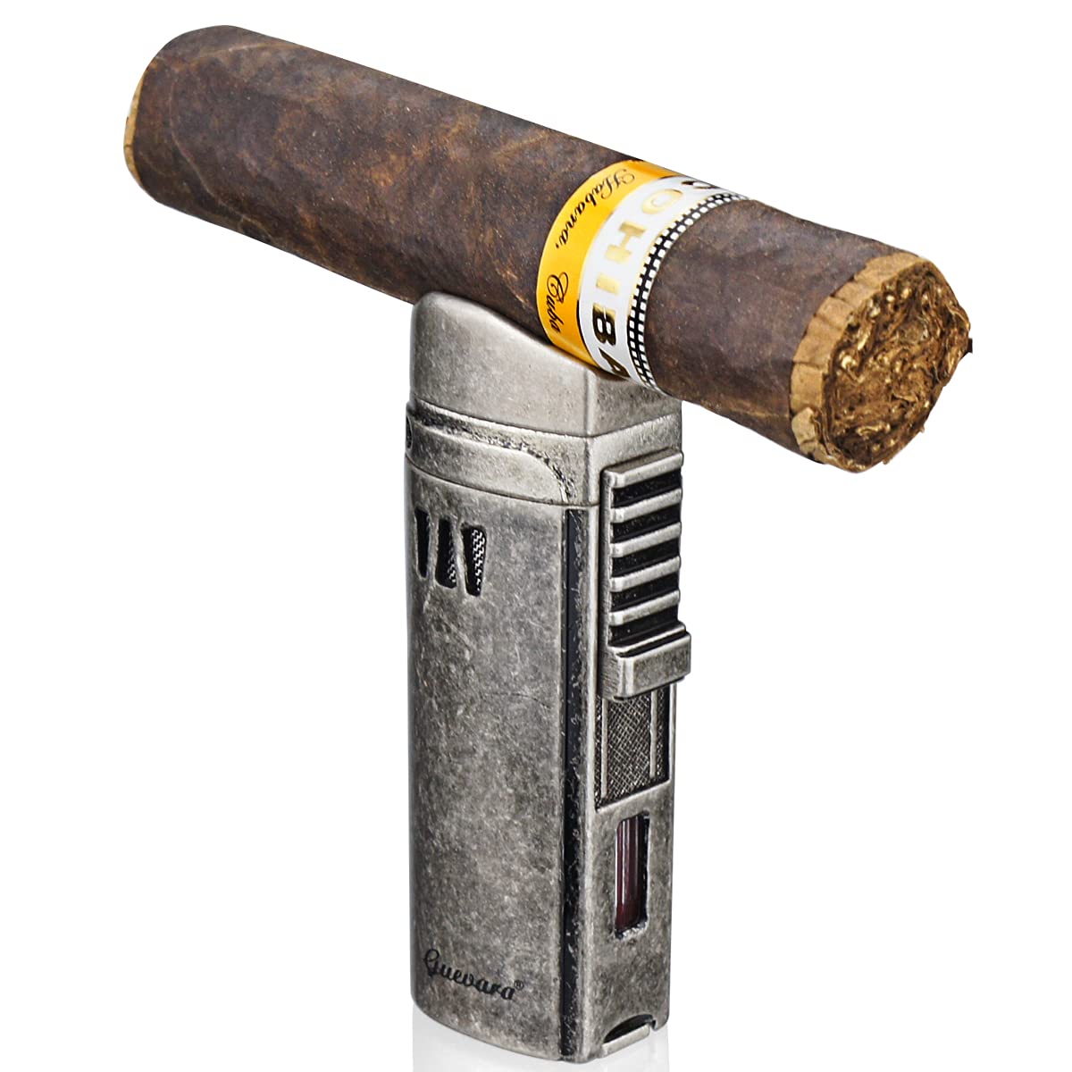 Lighter Torch with Punch Stand Rest on Top Windproof Triple Jet Refillable Scorch Lighters