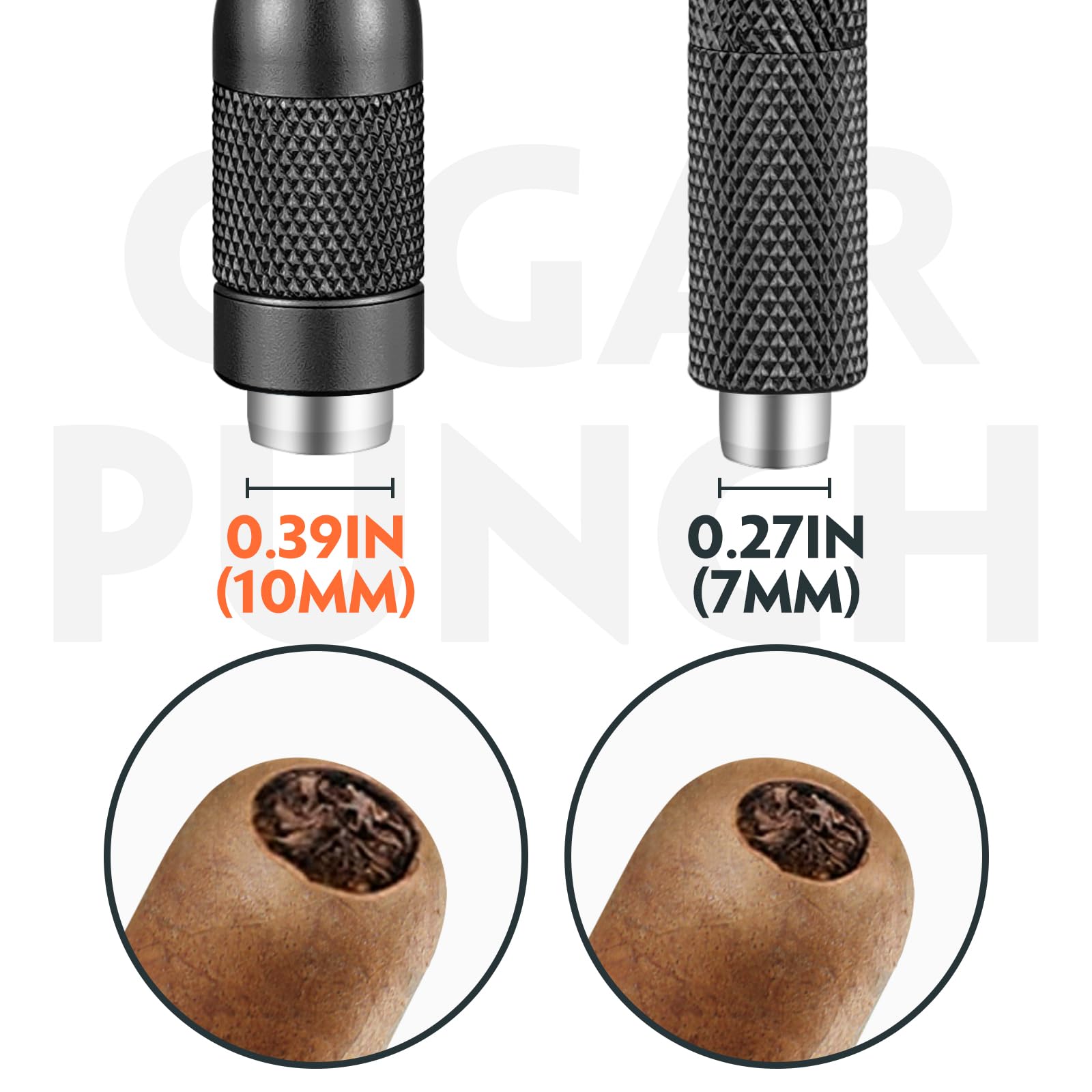 Cgaplus 4 in 1 Cigar Draw Enhancer Stainless Steel Cigar Needle with Cigar Punch Portable Cigar Tool for Cigar Lovers