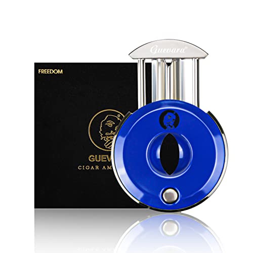 V-Cut Cigar Cutter - V-Shaped Stainless Steel Blade Cigars up to a Large 60+ Ring Gauge - Ergonomic Design & Gift Box Included