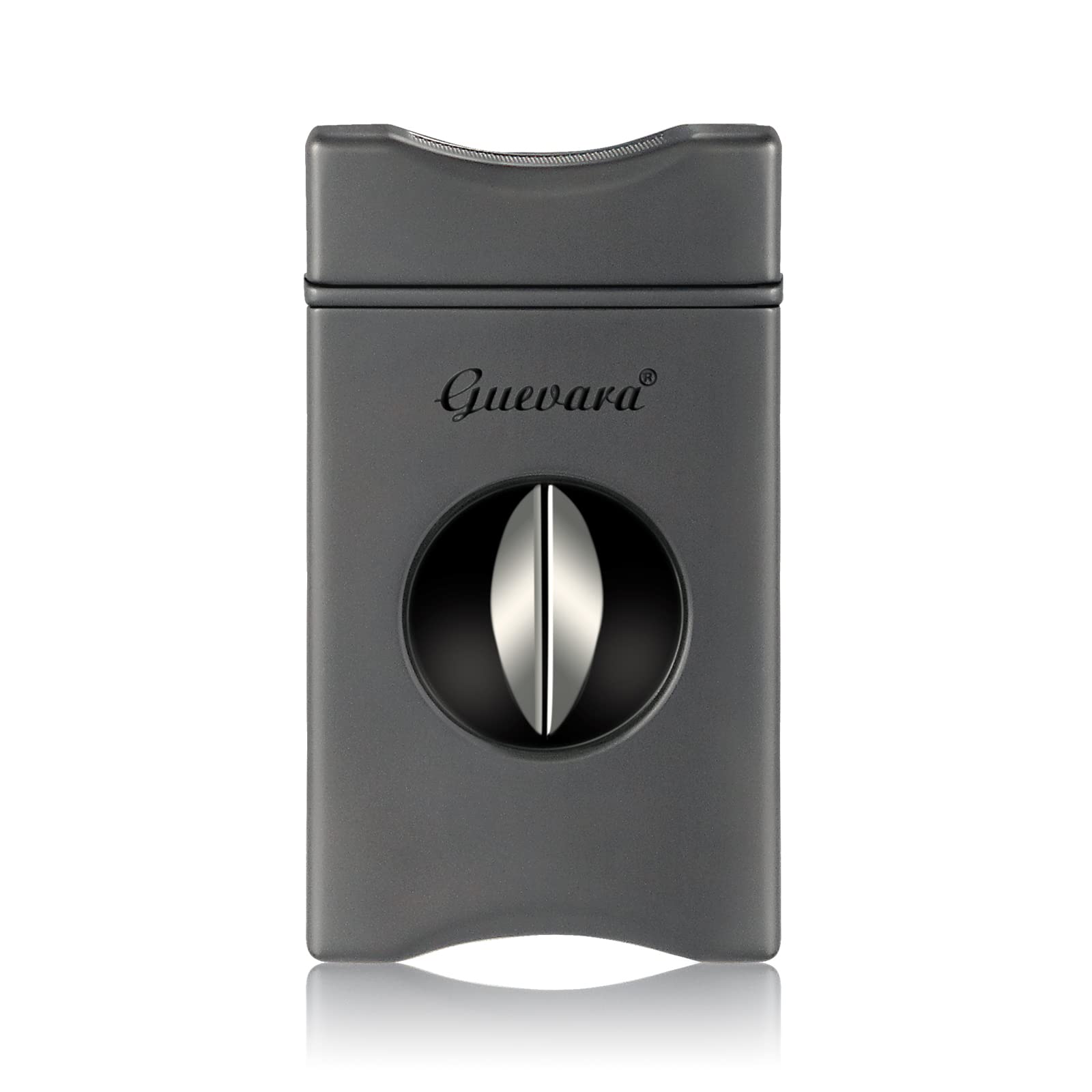 V-Cut Cigar Cutter - V-Shaped Stainless Steel Blade for Cigars up to a Large 60+ Ring Gauge - Ergonomic Design & Gift Box Included