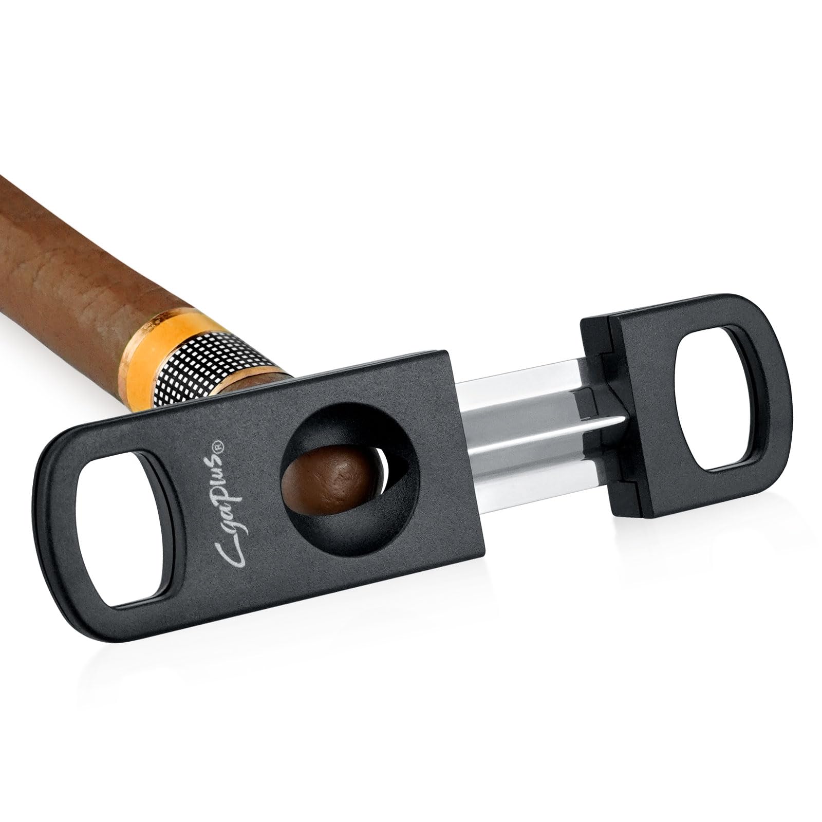 V Cut Cigar Cutter Set (2Pack) Cigar Accessories for Men, Plastic Smoking Accessories Tool, Portable with Cigar Stand