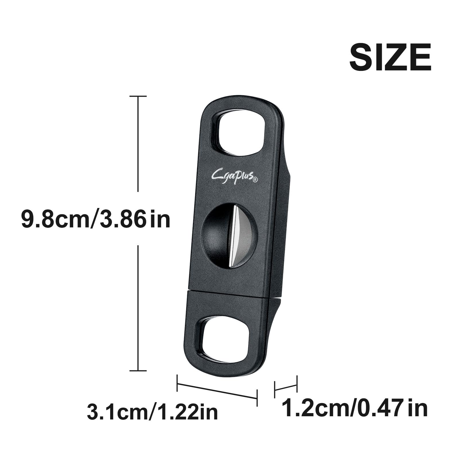 V Cut Cigar Cutter Set (2Pack) Cigar Accessories for Men, Plastic Smoking Accessories Tool, Portable with Cigar Stand