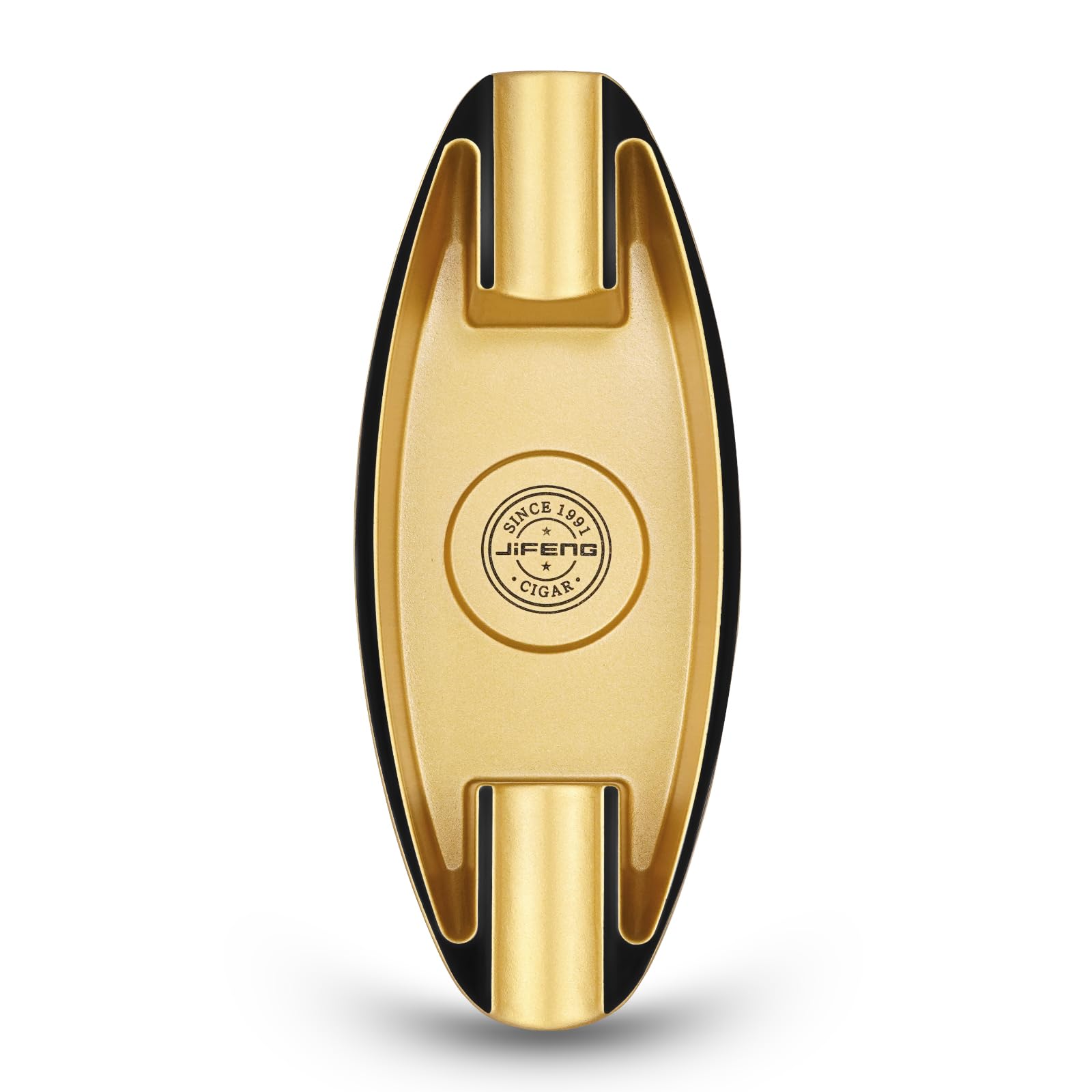 Cigar Ashtray for Men, 2 Holder Portable Travel Ashtray Unique Large Basin for Outdoor Patio Indoor Home and Office Use