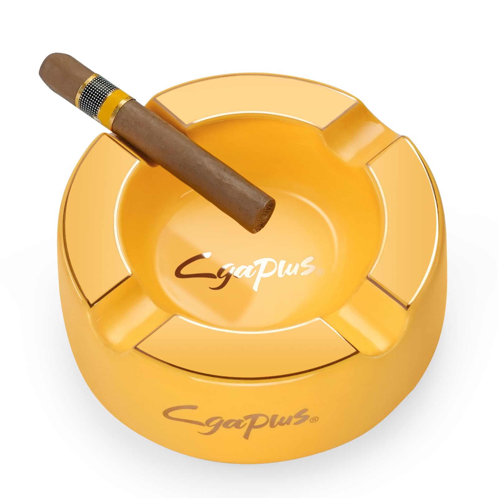 Cigar Ashtray Big Ashtrays for 8" Round Cigarettes Large Rest Cigars Ashtray for Patio