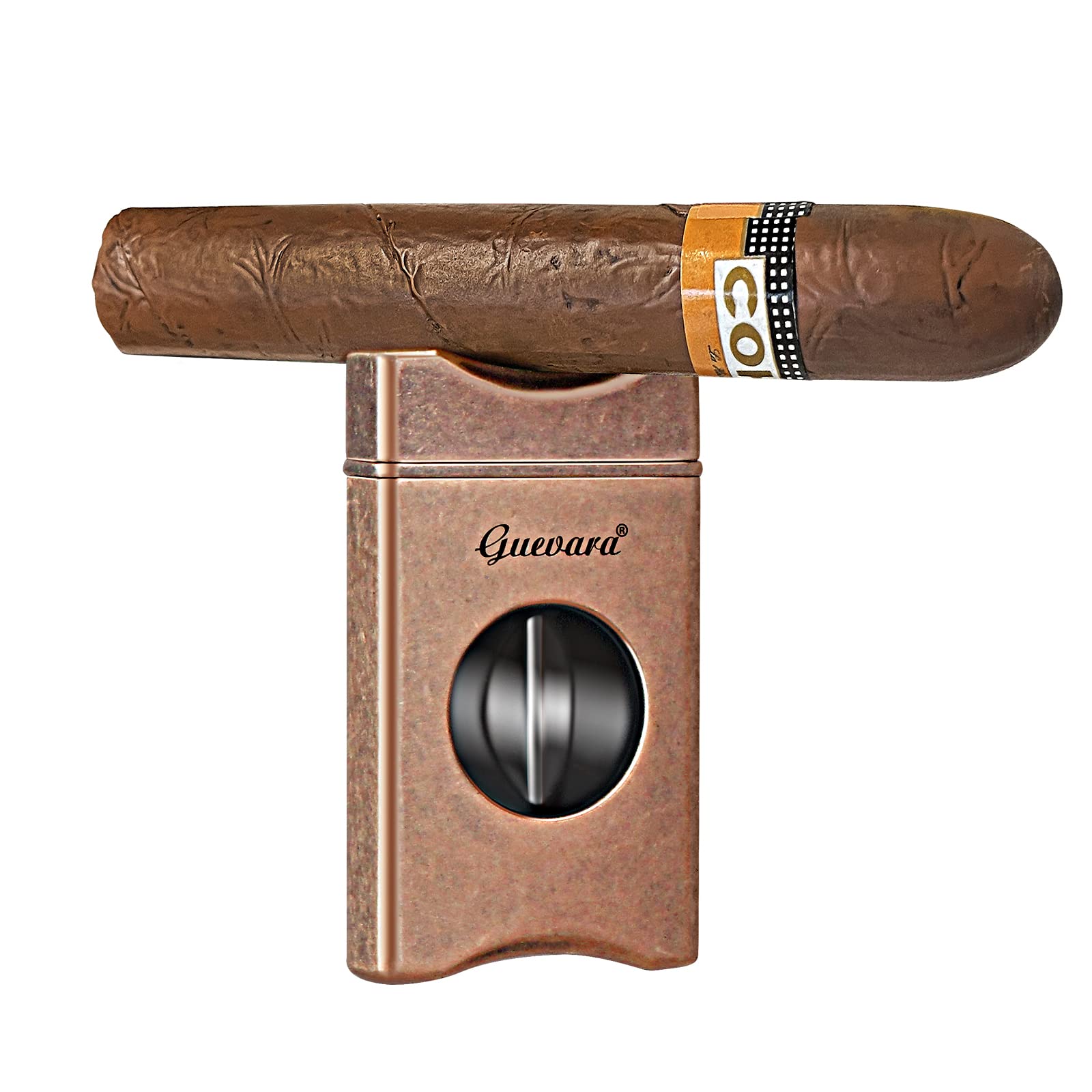 V-Cut Cigar Cutter - V-Shaped Stainless Steel Blade for Cigars up to a Large 60+ Ring Gauge - Ergonomic Design & Gift Box Included